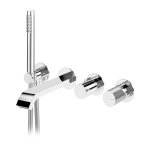 Bruma Avalon Bateria wannowa podtynkowa z wylewką i słuchawką prysznicową Chrom 1892103CR