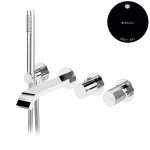 Bruma Avalon Bateria wannowa podtynkowa z wylewką i słuchawką prysznicową Night Sky 1892103NS