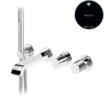 Bruma Avalon Bateria wannowa podtynkowa z wylewką i słuchawką prysznicową Night Sky 1892104NS