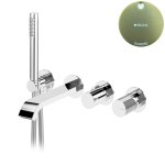 Bruma Avalon Bateria wannowa podtynkowa z wylewką i słuchawką prysznicową Sunrise 1892105SR