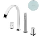 Bruma Avalon Bateria wannowo-natryskowa 4-otworowa Pure White 1893301PW