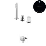 Bruma Avalon Bateria wannowo-natryskowa nablatowa z napełnianiem przez przelew Night Sky 1895201NS