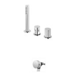 Bruma Avalon Bateria wannowo-natryskowa nablatowa z napełnianiem przez przelew Chrom 1892002CR