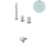 Bruma Avalon Bateria wannowo-natryskowa nablatowa z napełnianiem przez przelew Pure White 1892002PW