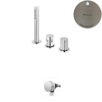 Bruma Avalon Bateria wannowo-natryskowa nablatowa z napełnianiem przez przelew Morning Mist 1892002MM