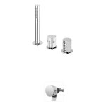 Bruma Avalon Bateria wannowo-natryskowa nablatowa z napełnianiem przez przelew Chrom 1892003CR