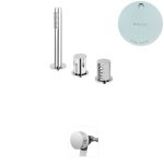 Bruma Avalon Bateria wannowo-natryskowa nablatowa z napełnianiem przez przelew Pure White 1892003PW