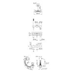 Bruma Avalon Bateria wannowo-natryskowa podtynkowa z deszczownicą sufitową Ø 250 mm napełnianiem przez przelew i słuchawką prysznicową Sunset 1892500SS