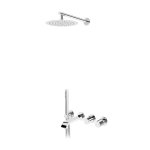 Bruma Avalon Bateria wannowo-natryskowa podtynkowa z deszczownicą Ø 250 mm i słuchawką prysznicową Chrom 1892405CR