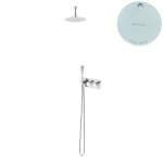 Bruma Avalon Zestaw natryskowy termostatyczny podtynkowy z deszczownicą sufitową Ø 250 mm i słuchawką prysznicową Pure White 1845602PW