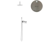 Bruma Avalon Zestaw natryskowy termostatyczny podtynkowy z deszczownicą sufitową Ø 250 mm i słuchawką prysznicową Morning Mist 1845602MM