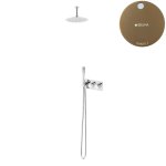 Bruma Avalon Zestaw natryskowy termostatyczny podtynkowy z deszczownicą sufitową Ø 250 mm i słuchawką prysznicową Sunset 1845602SS