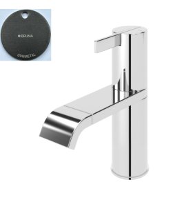 Bruma Breeze Bateria bidetowa jednootworowa z korkiem Click-Clack Gunmetal 1681002MG