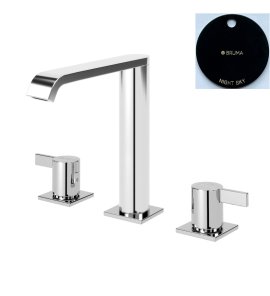 Bruma Breeze Bateria umywalkowa 3-otworowa bez korka Night Sky 1682501NS