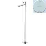 Bruma Breeze Bateria umywalkowa wolnostojąca z korkiem Click-Clack Pure White 1687911PW