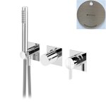 Bruma Breeze Bateria wannowo-natryskowa podtynkowa Morning Mist 1682001MM