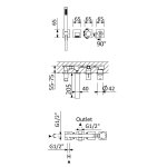 Bruma Element podtynkowy baterii wannowo-natryskowej 3-drożnej 2003002NO W MAGAZYNIE !!!