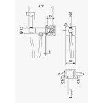    Bruma Breeze Bidetka z zaworem progresywnym sunrise 1455133SR WYPRZEDAŻ EKSPOZYCJI!!