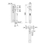      Bruma Breeze Zestaw wannowo-natryskowy podtynkowy Sunset 1682002SS WIETRZENIE MAGAZYNU !!!