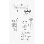 Bruma Coral Zestaw natryskowy podtynkowy z deszczownicą ścienną Ø 230 mm i słuchawką Chrom 1947601CR