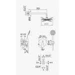 Bruma Coral Zestaw natryskowy podtynkowy z deszczownicą ścienną Ø 250 mm i słuchawką Chrom 1947621CR