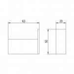 Bruma Cubis Haczyk na ręcznik Chrom 1760006CR