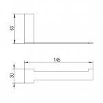 Bruma Cubis Uchwyt na papier toaletowy chrom 1470007CR