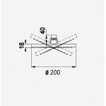      Bruma Deszczownica Ø 200 mm Sunrise 1455406SR