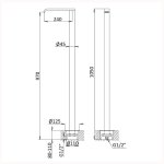 Bruma EdgeR Wylewka wannowa wolnostojąca Pure White 1456430PW