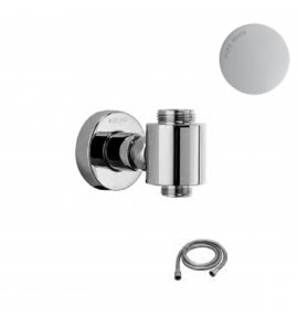 Bruma Elo Wspornik kolumny prysznicowej z wężem Pure White 1456110PW