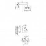Bruma Elo Zestaw natryskowy termostatyczny podtynkowy z deszczownicą ścienną Ø 230 mm Chrom 1387801CR