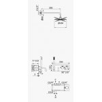 Bruma Elo Zestaw wannowo-natryskowy termostatyczny podtynkowy z deszczownicą Ø 230mm ścienną Chrom 1383101CR