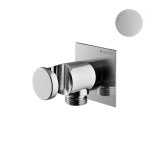 Bruma EloQ Przyłącze kątowe z uchwytem do słuchawki prysznicowej Pure white 1455910PW