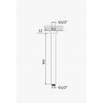    Bruma EloR Ramie do deszczownicy sufitowe 100 mm Chrom 1456218CR W MAGAZYNIE!!
