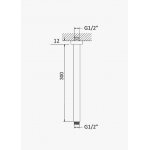 Bruma EloR Ramie do deszczownicy sufitowe 300 mm Morning Mist 1456211MM