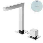 Bruma Escudo 2 Bateria umywalkowa 2-otworowa bez korka Pure White 1020003PW