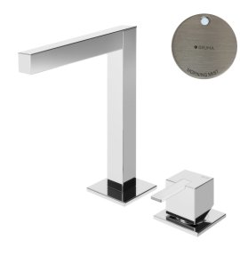 Bruma Escudo 2 Bateria umywalkowa 2-otworowa bez korka Morning Mist 1020003MM