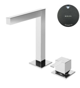 Bruma Escudo 2 Bateria umywalkowa 2-otworowa bez korka Gunmetal 1020003MG