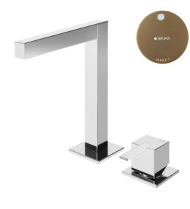 Bruma Escudo 2 Bateria umywalkowa 2-otworowa bez korka Sunset 1020003SS