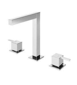 Bruma Escudo 2 Bateria umywalkowa 3-otworowa bez korka Chrom 1022501CR