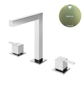 Bruma Escudo 2 Bateria umywalkowa 3-otworowa bez korka Sunrise 1022501SR