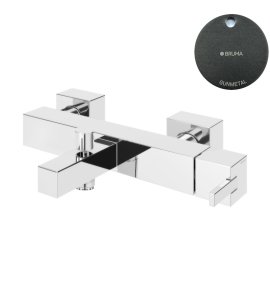 Bruma Escudo 2 Bateria wannowo-natryskowa naścienna Gunmetal 1020301MG