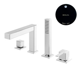 Bruma Escudo 2 Bateria wannowo-natryskowa 2-drożna na brzeg wanny Night Sky 1023301NS