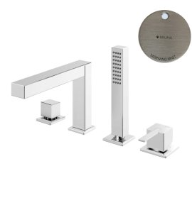 Bruma Escudo 2 Bateria wannowo-natryskowa 2-drożna na brzeg wanny Morning Mist 1023301MM