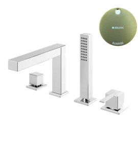 Bruma Escudo 2 Bateria wannowo-natryskowa 2-drożna na brzeg wanny Sunrise 1023301SR