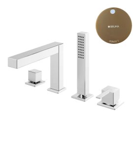 Bruma Escudo 2 Bateria wannowo-natryskowa 2-drożna na brzeg wanny Sunset 1023301SS