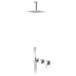 Bruma Escudo 2 Zestaw natryskowy podtynkowy z deszczownicą 250x250 mm sufitową Chrom 1025801CR