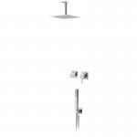 Bruma Escudo 2 Zestaw natryskowy podtynkowy z deszczownicą 250x250 mm sufitową Chrom 1026531CR