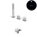 Bruma Escudo 2 Zestaw natryskowy 2-drożna na brzeg wanny z napełnianiem przez przelew Night Sky 1025211NS