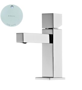 Bruma Escudo Bateria umywalkowa jednootworowa bez korka Pure White 1020102PW